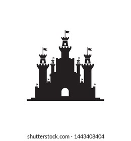 Castle vector illustration icon Template design