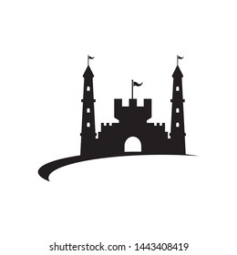 Castle vector illustration icon Template design