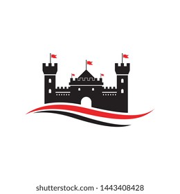 Castle vector illustration icon Template design