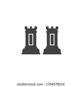 Castle vector illustration icon Template design