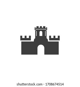 Castle vector illustration icon Template design