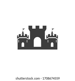 Castle vector illustration icon Template design