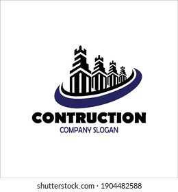 Castle Vector Logo Design Template