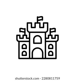 Castle Victory icon in vector. Logotype