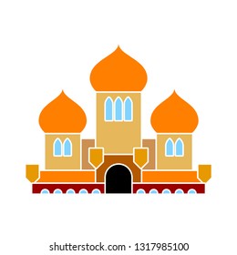 Castle Vintage. Vector Illustration Of Arabian Castle & Tower Symbol.