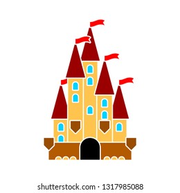 castle vintage. Vector illustration of castle & tower symbol.