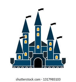 castle vintage. Vector illustration of castle & tower symbol.