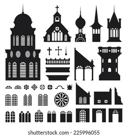 Castle Vintage Vector Separate