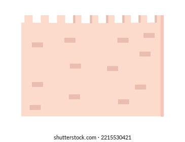 Elemento de pared del castillo. Ilustración del vector