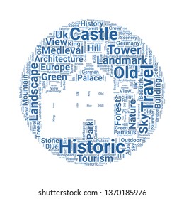 castle word cloud. tag cloud about castle