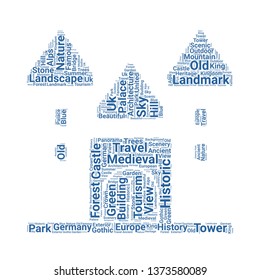castle word cloud. tag cloud about castle