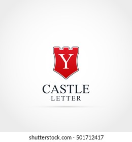 Castle Y Letter Logo