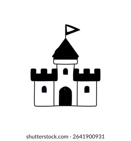 Castlee - vector.Simple vector icon.