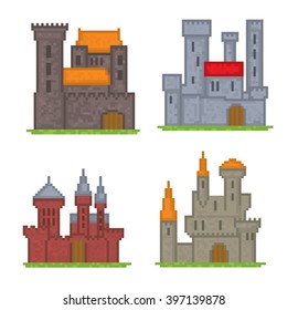 Castle Pixel Art Images Stock Photos Vectors Shutterstock