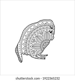 Castor Coloring page for kids