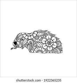 Castor Coloring page for kids