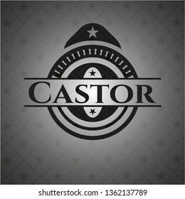 Castor dark badge