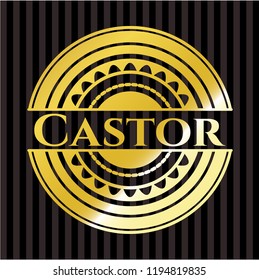 Castor golden emblem