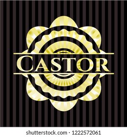 Castor golden emblem