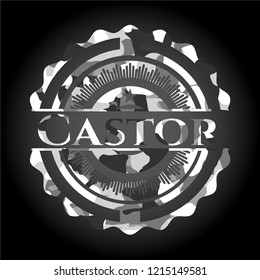 Castor grey camo emblem