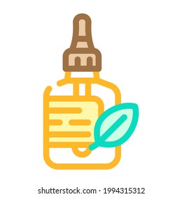 castor oil color icon vector. castor oil sign. isolated symbol illustration