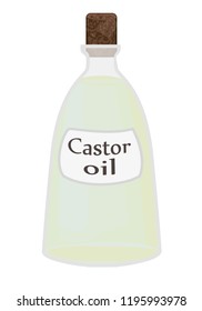 Castor oil vector illustration on a white background
