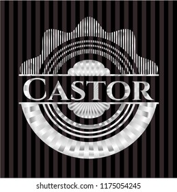Castor silver badge or emblem