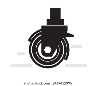 Castor Wheel - Stock Icon as EPS 10 File