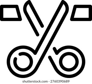 castration line icon illustration vector
