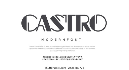 Castro modern creative minimal alphabet small letter logo design