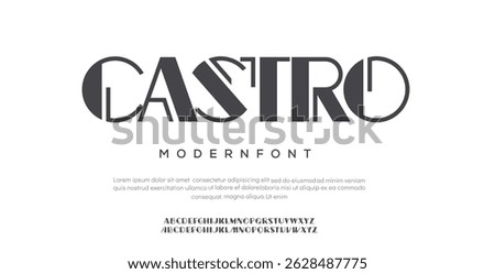Castro modern creative minimal alphabet small letter logo design