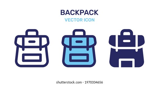 Casual Backpack, school backpack icon