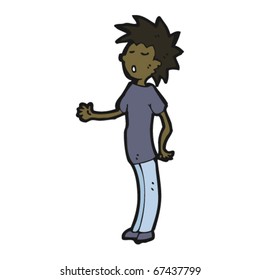 casual boy cartoon