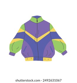 Casual bright retrosport windbreaker from 90's