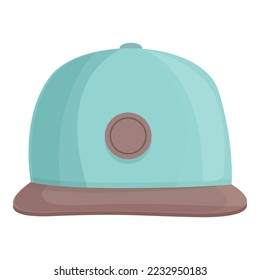 Casual cap icon cartoon vector. Baseball hat. Snap fashion