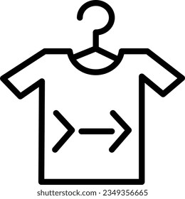 Casual Clothes Code4 Outline Icon