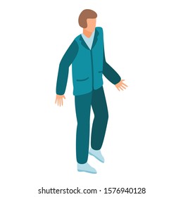 Casual clothes man icon. Isometric of casual clothes man vector icon for web design isolated on white background