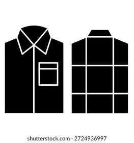 Silhueta de design plana de camisa colarada casual com bolso de peito e padrão de grade traseira, Modelo de moda Button-Down dos homens