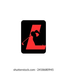 Casual and cool golf ball game logo