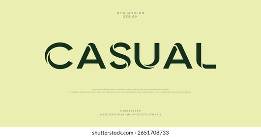 Casual Criativa moderna tecnologia fontes alfabeto. Tipografia abstrata esporte urbano, techno , moda, digital, futura fonte do logotipo criativo.