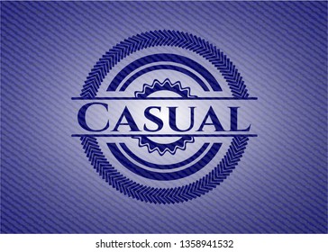 Casual with denim texture
