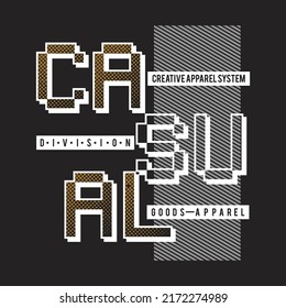 casual design typography vector illustration for print