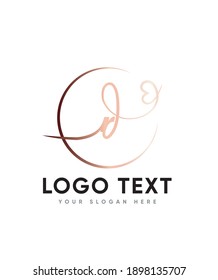 A casual, elegant touch and a chic handwritten letter type R logo template, Vector logo for business and company identity 
