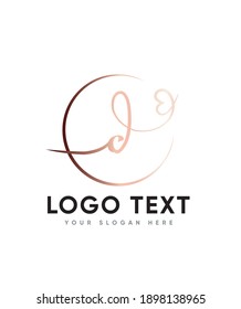 A casual, elegant touch and a chic handwritten letter type C logo template, Vector logo for business and company identity 