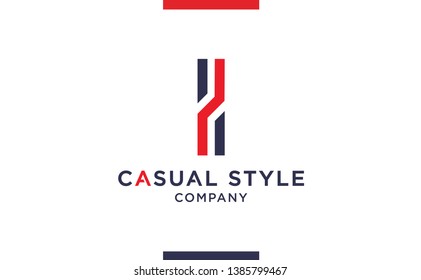 Casual and elegant Vector I Logo for corporate identities. Minimal Logotype design for premium company branding. 
