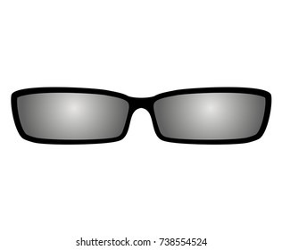 casual eyeglasses illustration