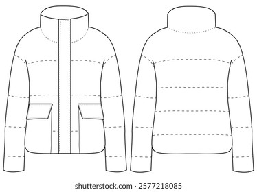 casual, flat fashion, garment designer, jacket 