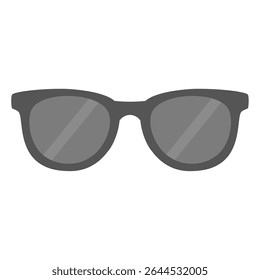 Casual Gray Lens Eyewear Illustration