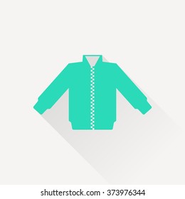casual jacket vector icon