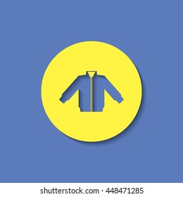 casual jacket vector icon